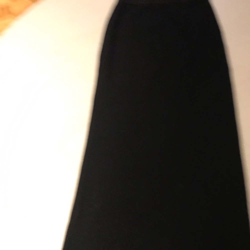 Zara Black A-Line Midi Skirt for Cocktail​​​​